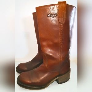 RARE Vintage Womens Acme Dingo Boots Campus Style western work motorcycle 7D USA